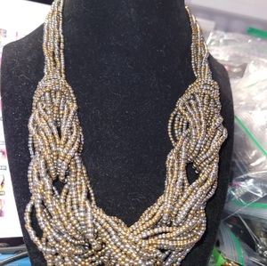 Sead bead necklace with earrings